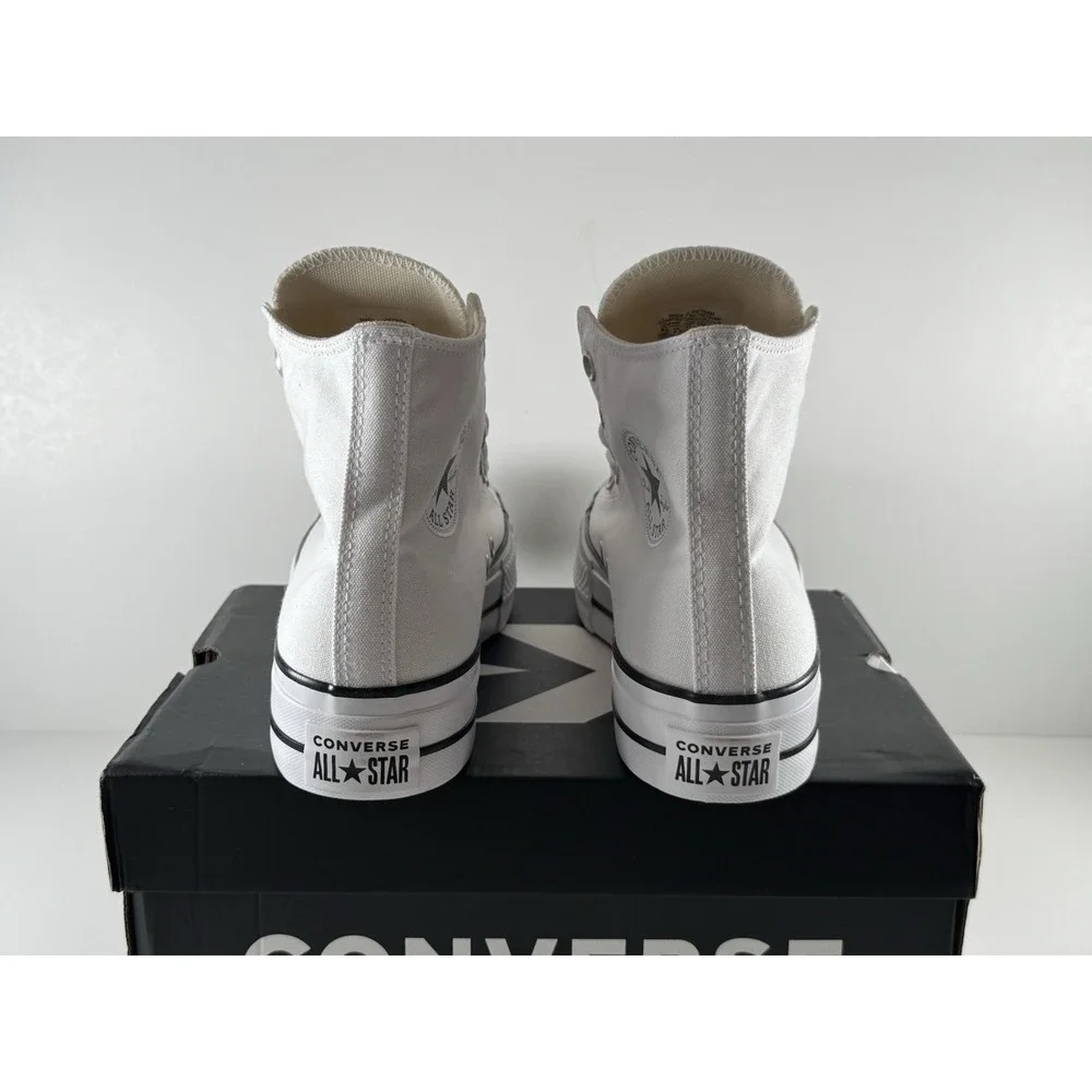 Converse All Star Lift High Top Sneakers Women Size‎ 7.5 White/Black 560846F